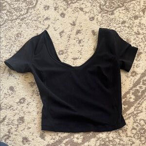 lululemon athletica Black Crop Top